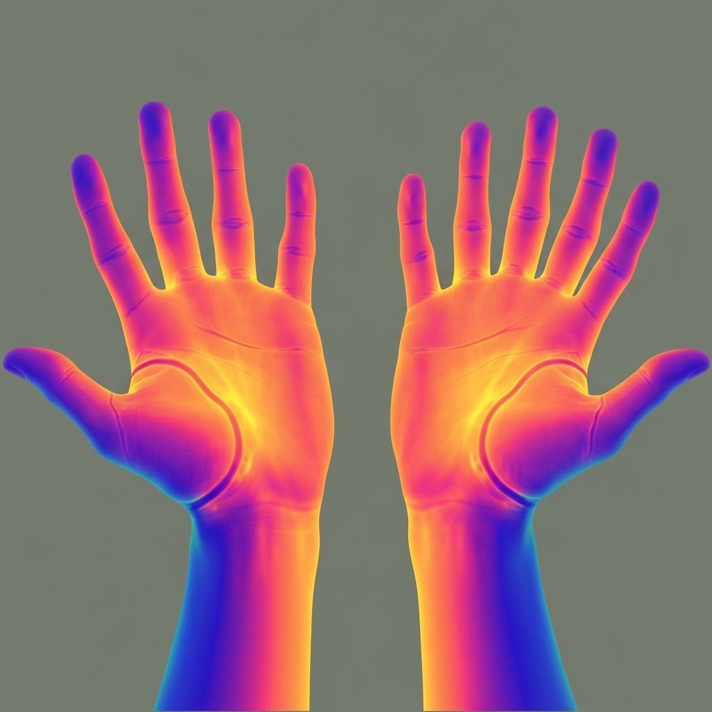 Termografía de manos